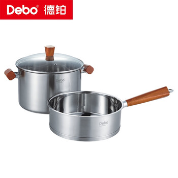 Debo debo glenenberg stainless steel pot two-piece set 24cm soup pot