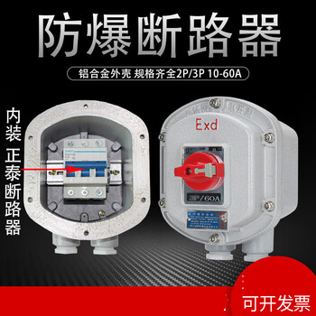 Explosion-proof circuit breaker 2p explosion-proof air switch bdz52-3p 10a-63a integrated explosion-proof switch air switch 3p 16a