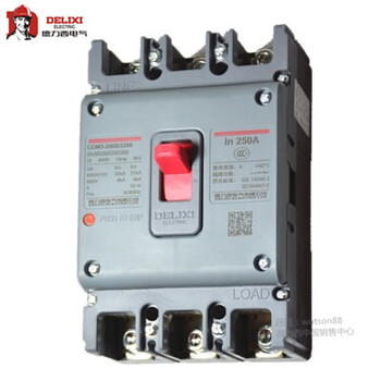 Delixi plastic case circuit breaker air switch 100a160a200a250a400a three-phase 3p four-wire 4 630a 3p