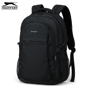 Slazenger men's backpack, middle and high school student school bag, large capacity travel backpack, 16-inch business commuter computer bag