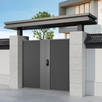 Stefano custom-made aluminum alloy gatehouse villa courtyard door community outdoor wrought iron gate double door rural courtyard wall garden door style 3 aluminum alloy thickening/square