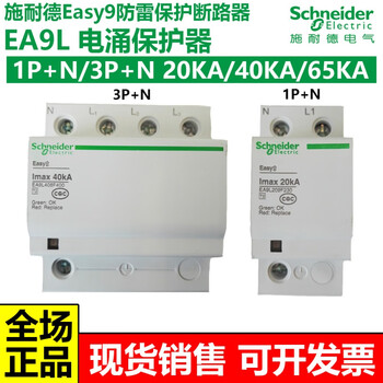 Schneider ea9l lightning protection and surge protector 1p+n/3p+n 20/40/65ka surge protection circuit breaker 40a 1p+n