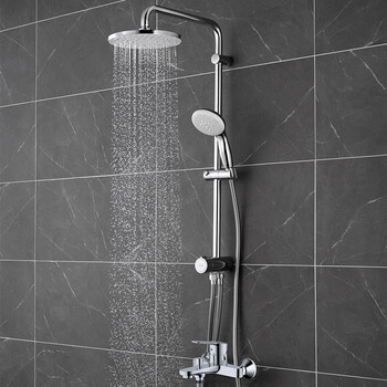 Grohe german grohe 200mm shower head home set short pole 200 hot and cold bathtub faucet shower (with