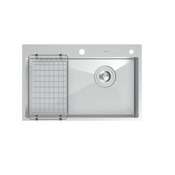 Jomoo (jomoo) jomoo 06296 jomoo 06297 stainless steel single-tank sink hydrophobic nano-scratch-resistant jomoo sink brushed gun gray x06297-cz-1 (750480)