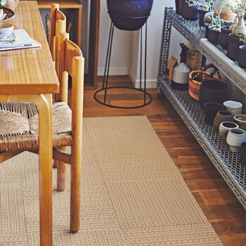 Toli japanese toli carpet free splicing glue-free self-adhesive seamless import 40*40cm thickened 1cm stripes ak9555 new product 40*40cm