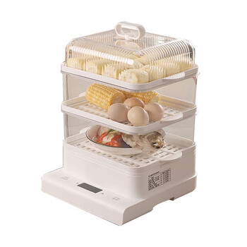 Appointment steaming, cooking and stewing large capacity small fully automatic all-in-one electric steamer multifunctional household three-layer electric steamer mo 1cm xinfei 3-layer-smart model 18l0cm