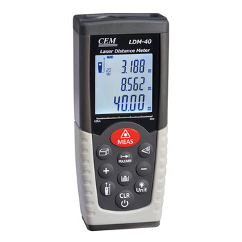 Huashengchang (cem) laser distance meter high-precision distance meter laser electronic ruler handheld room measuring instrument ldm-40 (range 40 meters)