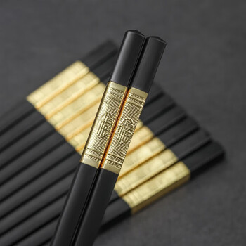 Zhang xiaoquan chifu series antibacterial alloy chopsticks household anti-slip and anti-mold chopsticks eating chopsticks 10 pairs c41970300