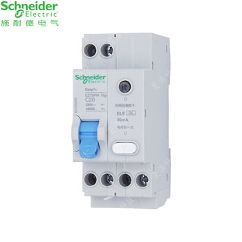 Schneider ez7dpn vigi leakage protection circuit breaker 4.5ka ac 230v occupies 2 positions air leakage integrated ez723120g 20a 1p+n 4500a c curve