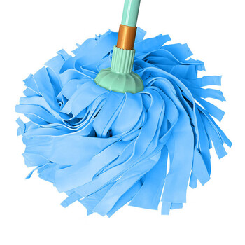 Jihuashi deerskin mop, round-head old-fashioned absorbent mop, chicken skin floor mop, property cleaning company household absorbent mop, wet and dry use, random colors, one size fits all