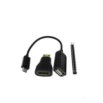 W/wh micro otg kit mini hdmi adapter male to usb female