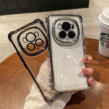 90% new, suitable for honor magic6pro mobile phone case, magic6pro protective cover, transparent lens, all-inclusive, ultra-thin airbag, anti-fall, wear-proof, dustproof, anti-fingerprint, simple men and women, with lens film, velvet black, airbag anti-fall, high permeability, antioxidant and non-yellowing