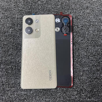 Xsuitable for opporeno9 original disassembly back cover reno9pro back shell 9pro+ original back cover body accessories reno9 tomorrow gold framed lens back cover