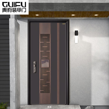 Guifu armored door guinan door middle door shaft silent door carved cast aluminum door security door anti-theft door entry door