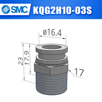 Stainless steel connector kqg2h04 kqg2h06 kqg2h08/10/12/14-m5/01s/ kqg2h10-03s