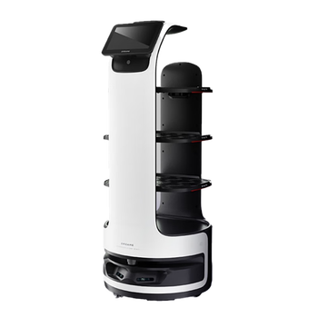 Intelligent food delivery robot d1 delivers food and hot pot to hotel restaurants and canteens without orbital laser navigation bella white