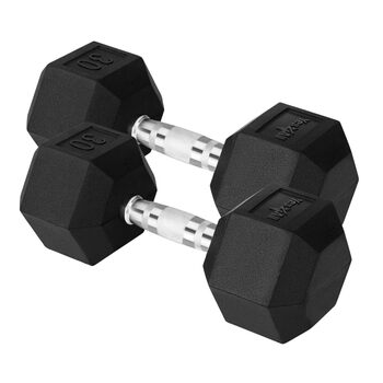 Yes4all cast iron - chrome hex dumbbells - 30 lbs - pair