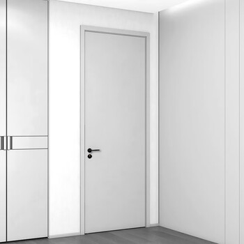 2024 bedroom door pet skin-feel paint-free solid wood door paint-free interior door light luxury set door home customization pet skin-feel solid wood door