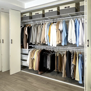 Midas metal wardrobe cloakroom steel frame structure wall wardrobe custom home bedroom cloak rack cloak room combination rack customized special price the specific price is subject to the plan