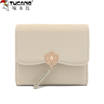 Woodpecker (tucano) wallet women's style 2024 new women's tri-fold coin purse card holder girly heart student short wallet green