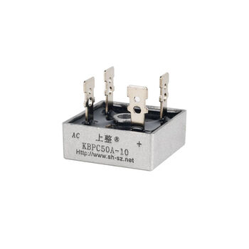 Shanghai shanghai kbpc35-10 rectifier bridge kbpc25 20a single-phase bridge rectifier 10a 1000v bridge stack kbpc50a-10