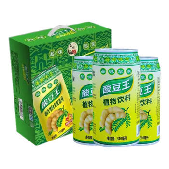Hainan specialty 310ml hainan king sour plant drink sour bean juice drink appetizer relief and relieve tiredness full box king sour 16 cans (full box)