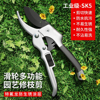 Evanley german fruit tree pruning scissors pruning shears labor-saving scissors garden potted gardening pruning branches manual agricultural tools imported configuration sk5 steel teflon pruning shears