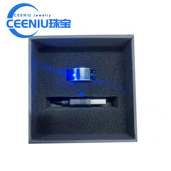 Ceeniu smart ring bluetooth button remote control mobile phone screen scratcher black technology brush no. 19 (finger circumference 64mm) 130-140 catties
