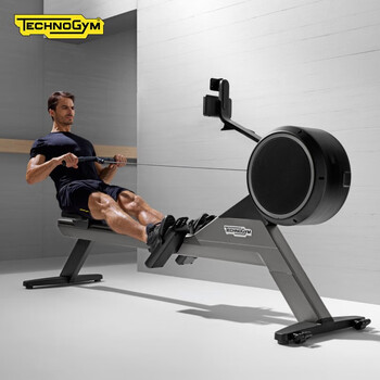 Technogym rowing machine skillrow wind resistance magnetic control household foldable full-body aerobics gym equipment imported gray (delivered to your door for installation within 30 days)