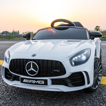 Leweipu mercedes-benz authorized children's electric car remote control four-wheel car baby gift children's toy car can sit on the swing car