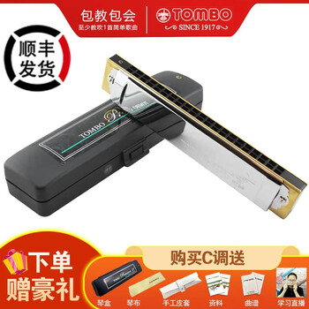 Tombo japan original imported 21-hole polyphonic harmonica 3521 performance-grade professional adult performance recording gift 21-hole #f/g-flat key