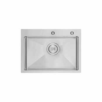 Higold angus a1 sink kitchen nano handmade large single-slot stainless steel dish basin hot and cold faucet nano 902182t-680*450mm does not include faucet