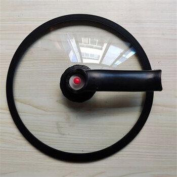 Miaopule micro-pressure vacuum pot lid vacuum pot lid micro-pressure glass lid non-stick steamer can stand up lid wok lid tempered glass 32 vacuum pot lid black metal valve 0cm