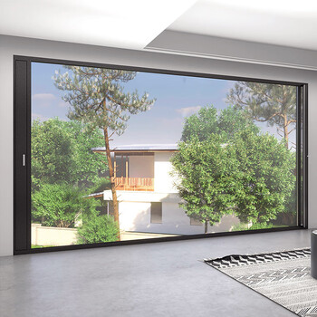 Keguan doors and windows broken bridge aluminum system window micro ventilation seal balcony bedroom sound insulation high-end customization fluorocarbon gray