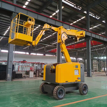Xinlongbo fully self-propelled curved arm lift electric hydraulic climbing car lift lifting platform yellow rises 20 meters deposit 230kg