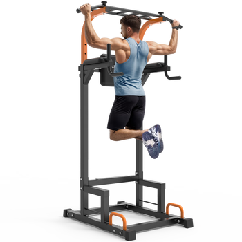Lake unisex horizontal bar home indoor height-adjustable pull-up device single parallel bar floor-standing fitness equipment black 110*97*165-230cm