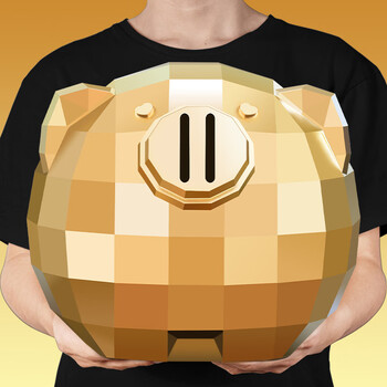 2026 new pig piggy bank gift for children boys and girls extra large capacity piggy bank ornaments only cannot be entered and out gold large size available