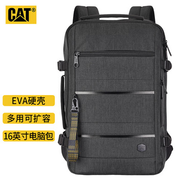 Carter (cat) backpack computer bag men's business backpack outdoor travel bag 15.6-inch expansion bag black 84503