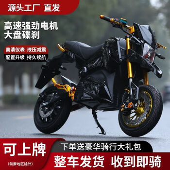 The new 2025 cool little monkey electric motorcycle m5 electric motorcycle sports car z6 electric car high power modification 72v golden warrior 72v 22a 6 batteries