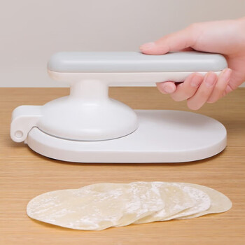 Oeing's new tool for pressing dumpling skins, new household bun mold, dumpling rolling dough, lazy man's manual skin press, white