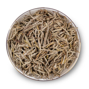 Huajingxing fuding white tea 2024 wilderness top pick special grade silver needle white tea taimu mountain core production area new tea powder 2018 mid-term silver needle white tea 50g (wholesale 5400 yuan * 1