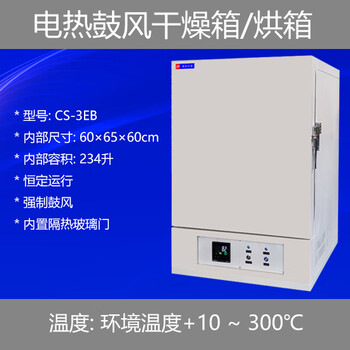 Thermal high temperature drying electric heating blast industrial drying oven high temperature oven programmable u disk recording cs-3eb (basic model 234 liters)