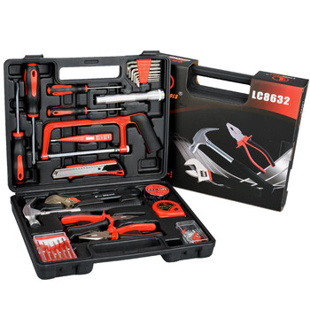 Germany and japan imported technology household hardware tool set carbon steel gift combination tool box with car set color box