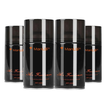 Manlqi automatic fragrance machine refill liquid spray can air freshener spray fragrance bathroom toilet indoor black can 12 bottles fragrance message