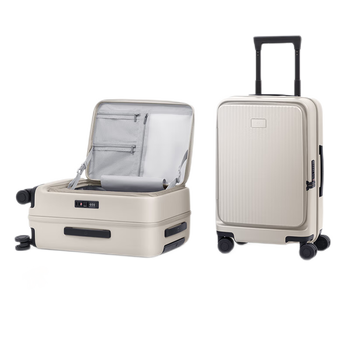 95% new mijia xiaomi suitcase 20-inch trolley case boarding suitcase side opening lid password box men and women leather suitcase smoke white