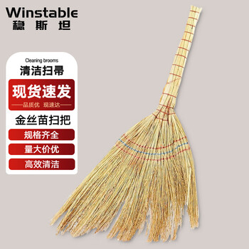 Wenstan wl-107 broom broom sanitation broom school unit cleaning broom community cleaning broom golden seedling broom 48*80cm