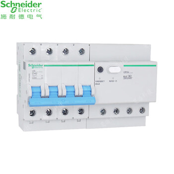 Schneider ls8rcbo leakage protector 4p d type 400v 4.5ka air switch main circuit breaker ls8 rcbo 4p d63a 4500a d curve
