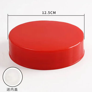 Linku wine jar lid checkered bottle wine bottle lid red lid universal sealing lid accessories plastic wine jar lid glass inner diameter 12.2cm free inner lid red 0ml