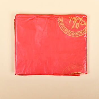 Yuque disposable tablecloths for restaurants, home birthdays, birthdays, and school banquets for 100 days, full moon, housewarming, wedding banquets, special jinshou 1.8-meter square tablecloths, 30 thick sheets