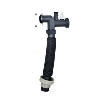 Ise kitchen waste disposer sewer pipe, anti-odor, anti-backflow, anti-odor, anti-reflux single and double-slot sink sewer pipe, single slot with flange